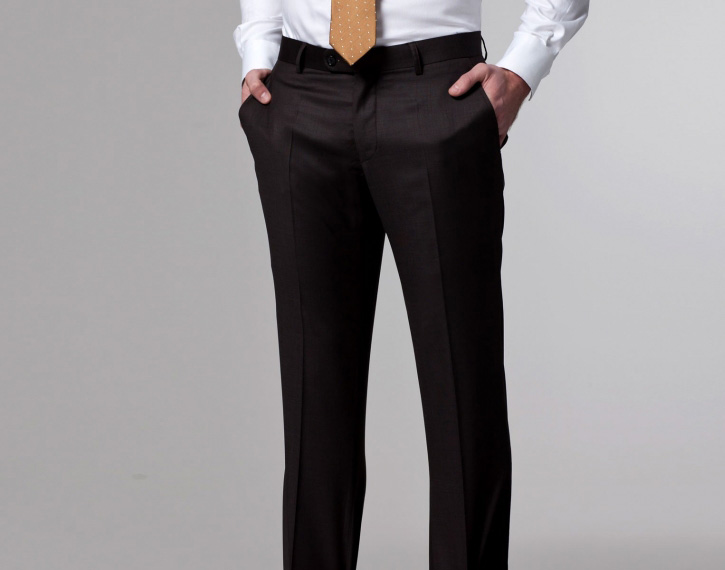 西服定制 定做西服  男士棕色必备西服   西裤前身